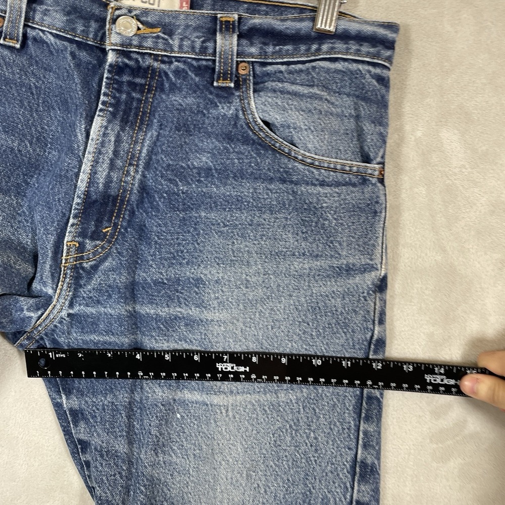 Vtg Levis 517 Jeans Mens 34x30 Whisker Fade Bootcut Distressed Honeycomb Y2K - Picture 9 of 16